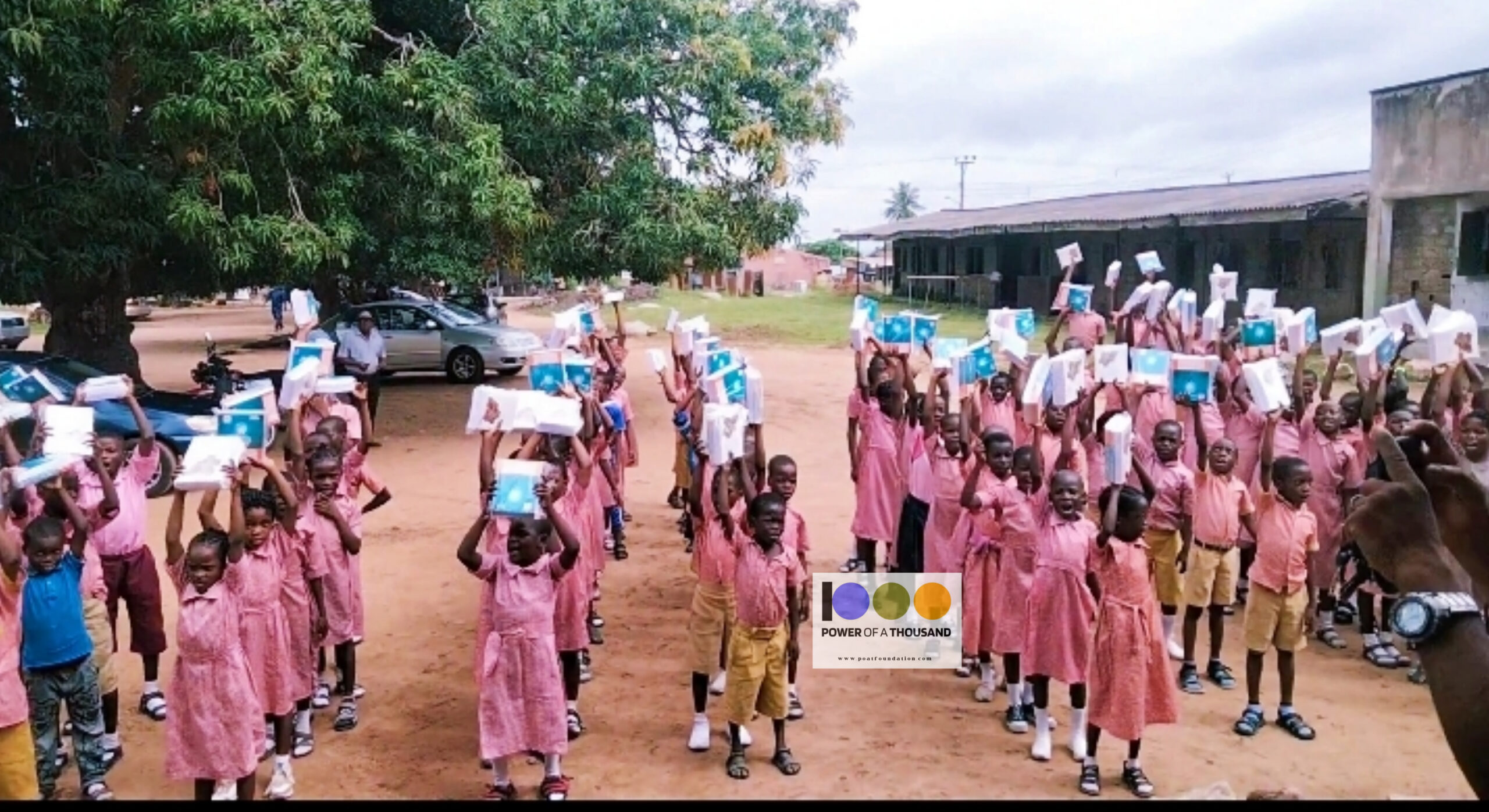283 Pupils of Baptist Primary School 1, Eruwa Oyo State were given 10 exercise books each for a new term.