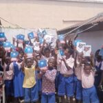 June 2023: 2,000 exercise books given to pupils of Christ Nursery and Primary School, Samaru-Zaria, Kaduna state Nigeria